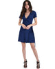 Lyss Loo Navy Don't Tell 'Em Wrap Dress - Lyss Loo