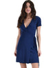 Lyss Loo Navy Don't Tell 'Em Wrap Dress - Lyss Loo