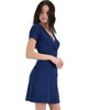 Lyss Loo Navy Don't Tell 'Em Wrap Dress - Lyss Loo