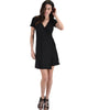 Lyss Loo Black Don't Tell 'Em Wrap Dress - Lyss Loo