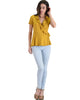 Lyss Loo Mustard Up For Anything Wrap Blouse Top - Lyss Loo