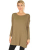 Better Together Over-Sized Long Sleeve Olive Tunic Top - Main Image