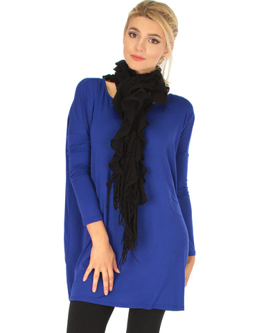 Better Together Over-Sized Long Sleeve Royal Tunic Top