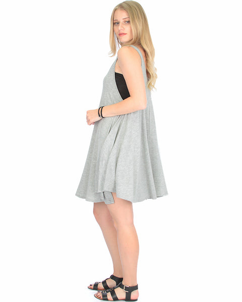 Oversized Grey Tank Dress