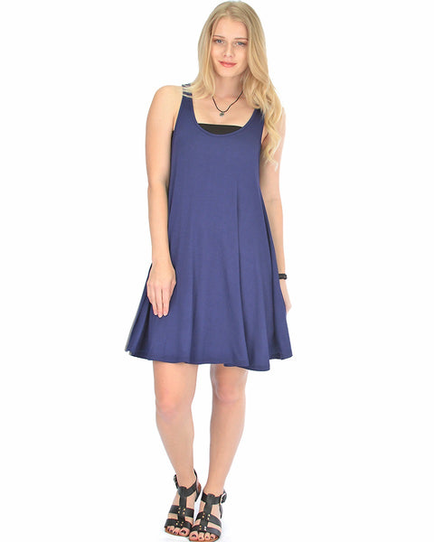 Oversized Navy Tank Dress