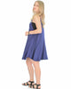 Oversized Navy Tank Dress - Side Image