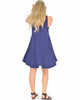 Oversized Navy Tank Dress - Back Image