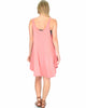 Oversized Pink Tank Dress - Back Image