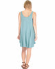 Oversized Blue Tank Dress - Back Image