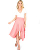 Breeze Away Raw Edge Pink Skirt - Full Image