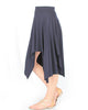 Breeze Away Raw Edge Navy Skirt - Side Image