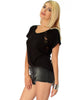 Check Out My Lace Accents Black Tunic Top - Side Image