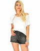 Check Out My Lace Accents Ivory Tunic Top - Main Image