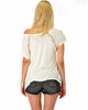 Check Out My Lace Accents Ivory Tunic Top - Back Image