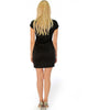 Show Off Black Bodycon Dress - Back Image