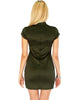 Show Off Olive Bodycon Dress - Back Image