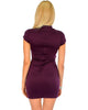 Show Off Purple Bodycon Dress - Back Image