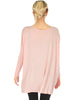 Better Together Over-Sized Long Sleeve Pink Tunic Top - Back Image