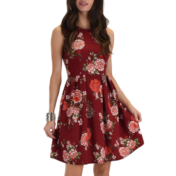 I'm Smitten Skater Dress With Pockets