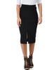 High Waist Black Pencil Skirt With Pockets - Main Image