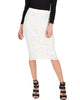 Live For The Night Ivory Lace Pencil Skirt - Main Image