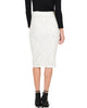 Live For The Night Ivory Lace Pencil Skirt - Back Image