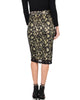 Live For The Night Taupe Lace Pencil Skirt - Back Image