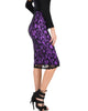 Live For The Night Purple Lace Pencil Skirt - Side Image