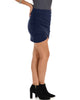 Pencil It In Ruched Navy Pencil Skirt - Side Image