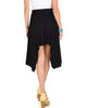 Breeze Away Raw Edge Black Skirt - Back Image