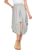 Breeze Away Raw Edge Grey Skirt - Main Image