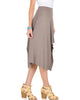 Breeze Away Raw Edge Taupe Skirt - Side Image