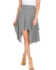 Breeze Away Raw Edge Black Striped Skirt - Main Image