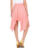 Breeze Away Raw Edge Coral Striped Skirt - Back Image