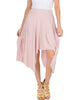 Breeze Away Raw Edge Mauve Striped Skirt - Main Image