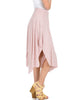 Breeze Away Raw Edge Mauve Striped Skirt - Side Image