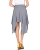 Breeze Away Raw Edge Navy Striped Skirt - Back Image