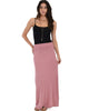 Casablanca Fold Over Mauve Maxi Skirt - Full Image