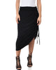 Tie That Knot Fold Over Black Maxi Skirt - Main Image