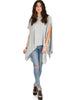 Somedays Lovin' Comfort Over-Sized Draped Grey Tunic Top - Lyss Loo