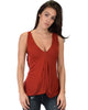 Twist Back Rust Tank Top - Main Image