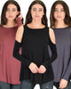 3 Pack In Good Company Cold Shoulder Long Sleeve Top - Lyss Loo