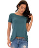 The New Classic Cuffed Sleeve Teal Tunic Top - Main Image