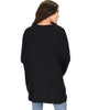 Light Weight Camille Spring Black Sweater Top - Lyss Loo