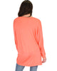 Light Weight Camille Spring Coral Sweater Top - Lyss Loo