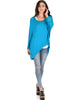 Light Weight Camille Spring Teal Sweater Top - Lyss Loo