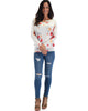 Lyss Loo Basic Instincts Long Sleeve Floral Dolman Tunic Top - Lyss Loo