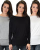 3 Pack Contemporary Long Sleeve Dolman Tunic Top - Lyss Loo