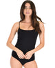 Onesies Thong Black Body Suit - Main Image