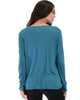 Sweeter Than Sugar Teal Long Sleeve Cross Straps Top - Lyss Loo